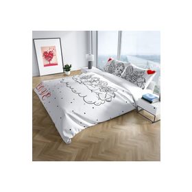 Monohome Angel 3D Pamuk Saten Çift Kişilik 200x220 cm Nevresim Takımı