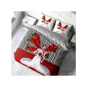 Monohome Angel Fail 3D Pamuk Saten Çift Kişilik 200x220 cm Nevresim Takımı