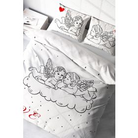 Monohome Angel Modern Renkli Çift Kişilik 200x220 cm Nevresim Takımı