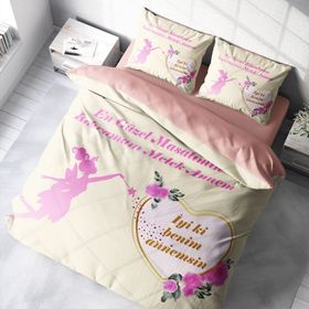 Monohome Anneler Günü Iı 3D Renkli Çift Kişilik 200x220 cm Nevresim Takımı