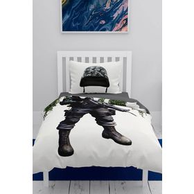 Monohome Asker 3D Pamuk Saten Renkli Çocuk 160x220 cm Nevresim Takımı