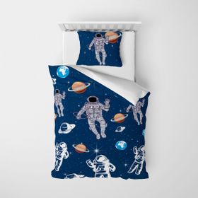 Monohome Astro Blue 3d Pamuk Saten Çocuk Nevresim Takımı