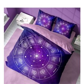 Monohome Astroloji 3D Pamuk Saten Renkli Çift Kişilik 200x220 cm Nevresim Takımı