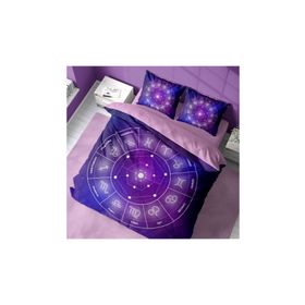 Monohome Astroloji 3D Pamuk Saten Renkli Çift Kişilik 200x220 cm Nevresim Takımı