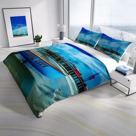 Monohome Atlanta 3D Pamuk Saten Çift Kişilik 200x220 cm Nevresim Takımı