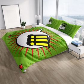 Monohome Attention Please 3D Renkli Çift Kişilik 200x220 cm Nevresim Takımı