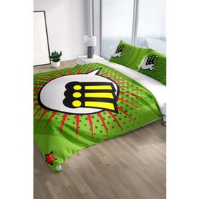 Monohome Attention Please 3D Renkli Çift Kişilik 200x220 cm Nevresim Takımı
