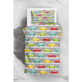 Monohome Baby Car 3d Pamuk Saten Bebek Nevresim Takımı