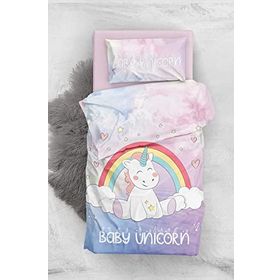 Monohome Baby Unicorn 3d Saten Pamuk Bebek Nevresim Takımı