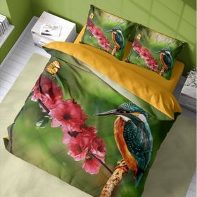 Monohome Bahar Günü 3D Pamuk Saten Renkli Çift Kişilik 200x220 cm Nevresim Takımı