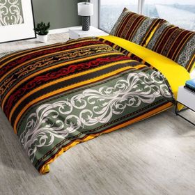 Monohome Baroque 3D Pamuk Saten Çift Kişilik 200x220 cm Nevresim Takımı