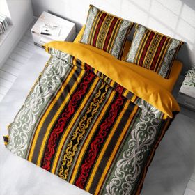 Monohome Baroque 3D Pamuk Saten Çift Kişilik 200x220 cm Nevresim Takımı