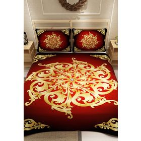 Monohome Baroque Design Jakar Dokuma Pamuklu 3D Dijital Baskı Pike Takım