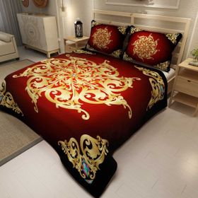 Monohome Baroque Design Jakar Dokuma Pamuklu 3D Dijital Baskı Pike Takım