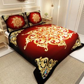 Monohome Baroque Design Jakar Dokuma Pamuklu 3D Dijital Baskı Pike Takım
