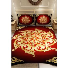Monohome Baroque Design Jakar Dokuma Pamuklu 3D Dijital Baskı Pike Takım