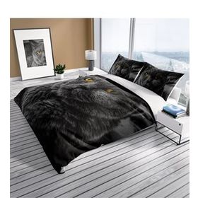 Monohome Batcat 3D Dijital Baskılı Çift Kişilik Nevresim Takımı