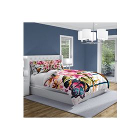 Monohome Bird & Butterfly Naturel Renkli Çift Kişilik 200x220 cm Nevresim Takımı