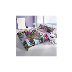 Monohome Bird Tropik 3D Pamuk Saten Çift Kişilik 200x220 cm Nevresim Takımı