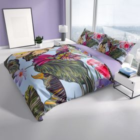 Monohome Bird Tropik 3D Pamuk Saten Çift Kişilik 200x220 cm Nevresim Takımı