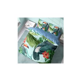 Monohome Birdie 3D Pamuk Saten Renkli Çift Kişilik 200x220 cm Nevresim Takımı