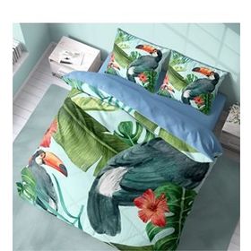 Monohome Birdie 3D Pamuk Saten Renkli Çift Kişilik 200x220 cm Nevresim Takımı