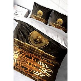 Monohome Bitcoin-2 3D Pamuk Saten Çift Kişilik Nevresim Takımı