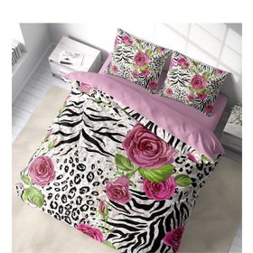 Monohome Black Blob 3D Pamuk Saten Renkli Çift Kişilik 200x220 cm Nevresim Takımı