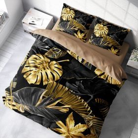Monohome Black Casual 3D Pamuk Saten Çift Kişilik 200x220 cm Nevresim Takımı