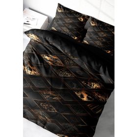 Monohome Black Suite 3D Pamuk Saten Çift Kişilik Nevresim Takım