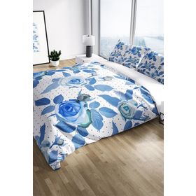 Monohome Blue Rose Freshness Naturel Renkli Çift Kişilik 200x220 cm Nevresim Takımı