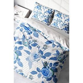 Monohome Blue Rose Freshness Naturel Renkli Çift Kişilik 200x220 cm Nevresim Takımı