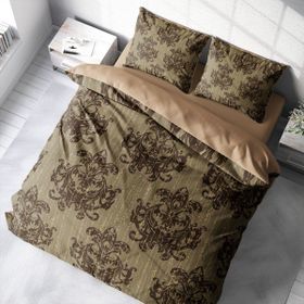 Monohome Brown Harmony Klasik Renkli Çift Kişilik 200x220 cm Nevresim Takımı