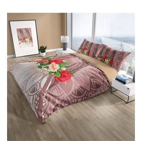 Monohome Brown Roses 3D Çift Kişilik King Size Nevresim Takımı