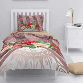 Monohome Brown Roses 3D Çift Kişilik King Size Nevresim Takımı