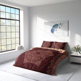 Monohome Browny 3D Pamuk Saten Çift Kişilik 200x220 cm Nevresim Takımı