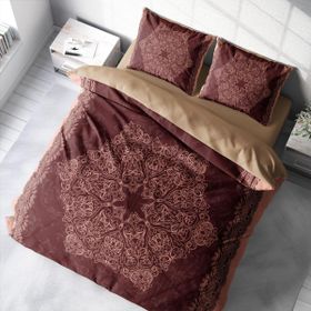 Monohome Browny 3D Pamuk Saten Çift Kişilik 200x220 cm Nevresim Takımı
