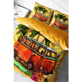 Monohome Caravan 3D Pamuk Saten Çift Kişilik 200x220 cm Nevresim Takımı