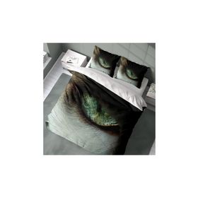 Monohome CatEye 3D Pamuk Saten Renkli Çift Kişilik 200x220 cm Nevresim Takımı