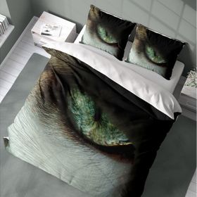 Monohome CatEye 3D Pamuk Saten Renkli Çift Kişilik 200x220 cm Nevresim Takımı