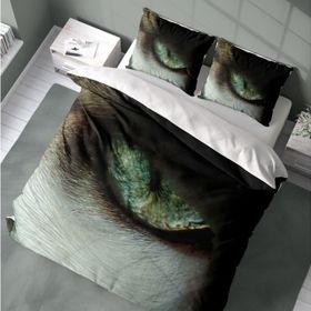 Monohome CatEye 3D Pamuk Saten Renkli Çift Kişilik 200x220 cm Nevresim Takımı