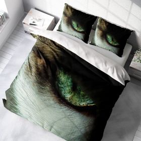 Monohome CatEye 3D Pamuk Saten Renkli Çift Kişilik 200x220 cm Nevresim Takımı