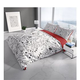 Monohome Catsy 3D Renkli Çift Kişilik 200x220 cm Nevresim Takımı