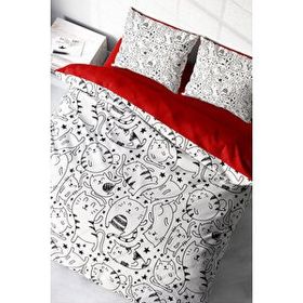Monohome Catsy 3D Renkli Çift Kişilik 200x220 cm Nevresim Takımı