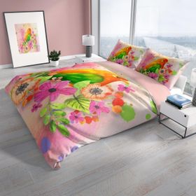 Monohome Cattleya Birdnest 3d Pamuk Saten Çift Kişilik Nevresim Takımı