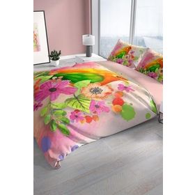 Monohome Cattleya Birdnest 3d Pamuk Saten Çift Kişilik Nevresim Takımı