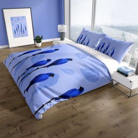 Monohome Cattleya Bluebird 3d Pamuk Saten Çift Kişilik Nevresim Takımı