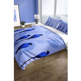 Monohome Cattleya Bluebird 3d Pamuk Saten Çift Kişilik Nevresim Takımı