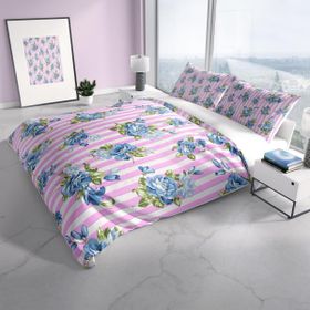 Monohome Cattleya Blueline 3d Pamuk Saten Çift Kişilik Nevresim Takımı