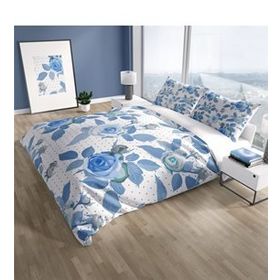 Monohome Cattleya Bluerose 3D Pamuk Saten Çift Kişilik Nevresim Takımı